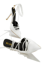 Load image into Gallery viewer, Wrap Up White Heels
