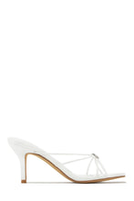 Load image into Gallery viewer, Pure Love Embellished Mid Heel Mules - Blue Metallic
