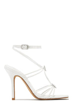 Load image into Gallery viewer, Lovestruck Embellished Strappy High Heels - White
