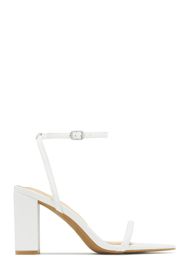 Load image into Gallery viewer, Reyna Single Sole Block Heels - White
