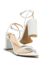 Load image into Gallery viewer, Reyna Single Sole Block Heels - White
