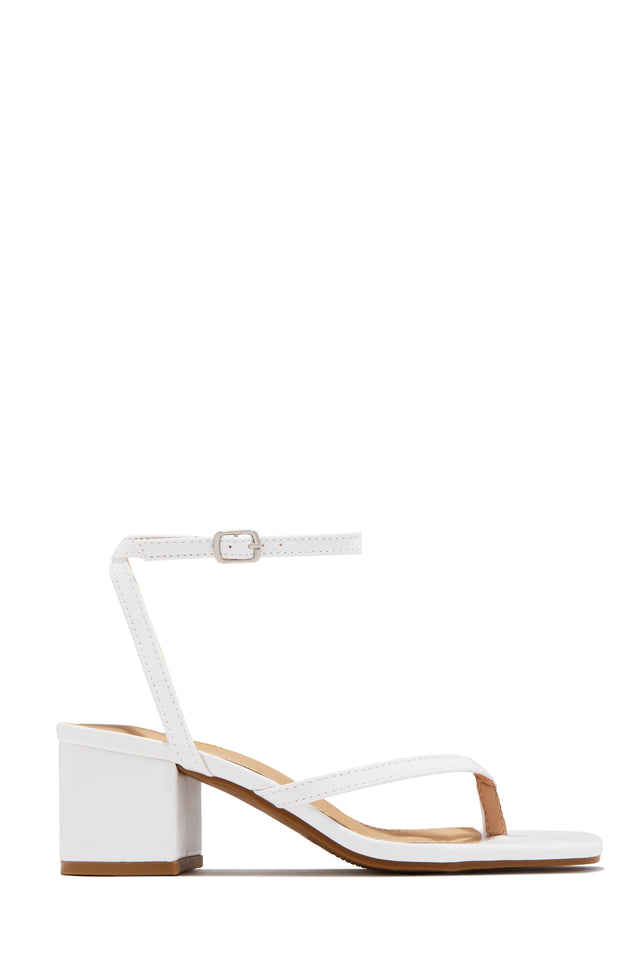 Load image into Gallery viewer, Letty Chunky Mid Heels - White
