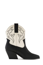 Load image into Gallery viewer, Festival Playlist Cowgirl Boots - Cream Black
