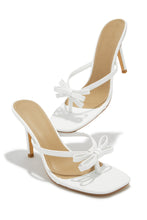 Load image into Gallery viewer, Sofie Coquette Mule Heels - White
