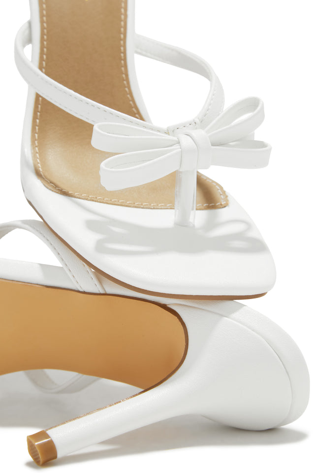 Load image into Gallery viewer, Sofie Coquette Mule Heels - White
