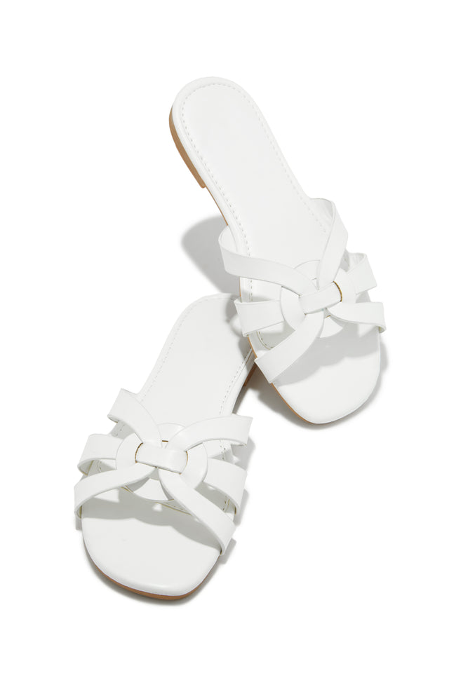 Load image into Gallery viewer, PU White Sandals
