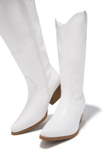 Load image into Gallery viewer, Festival Forever Cowgirl Boots - White
