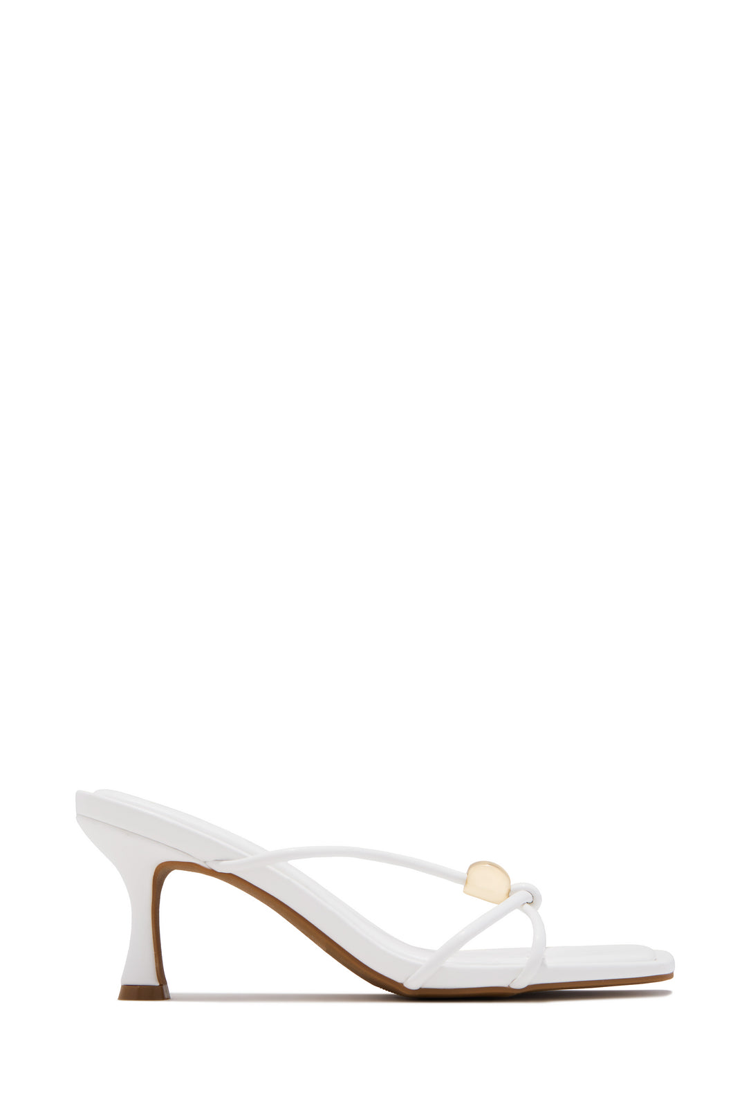 Calia Mid Heel Mules - White