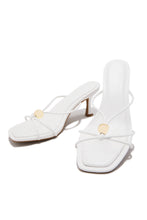 Load image into Gallery viewer, Calia Mid Heel Mules - White
