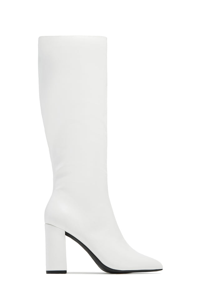 Load image into Gallery viewer, Darcy Block Heel Boots - White

