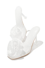 Load image into Gallery viewer, Jardine Floral Single Sole Mules - White
