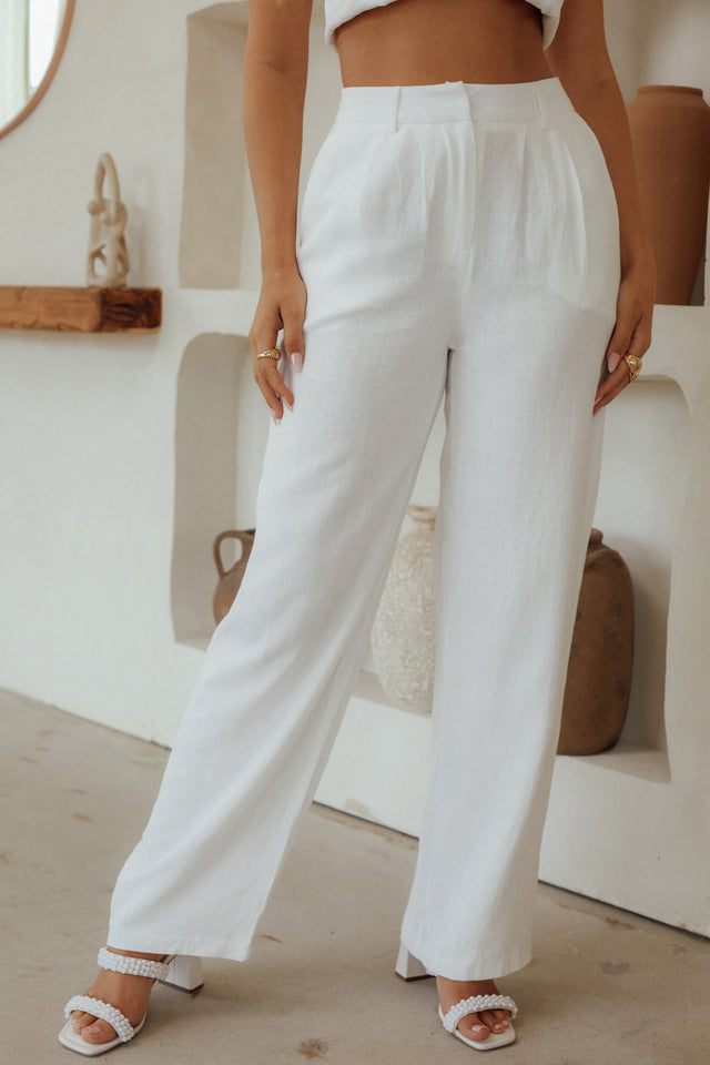 Load image into Gallery viewer, White Woven Pant
