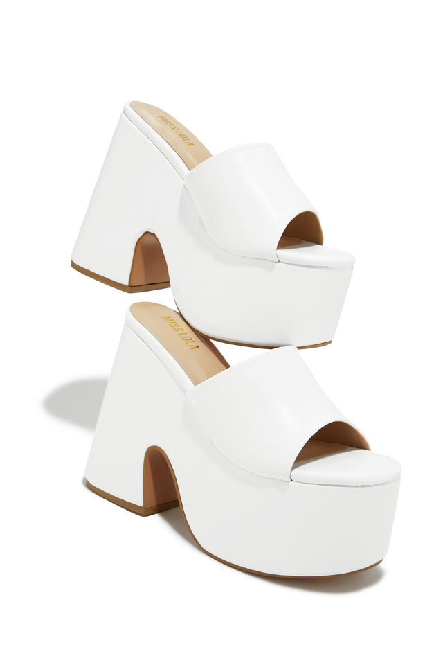 Load image into Gallery viewer, White Mule Platforms
