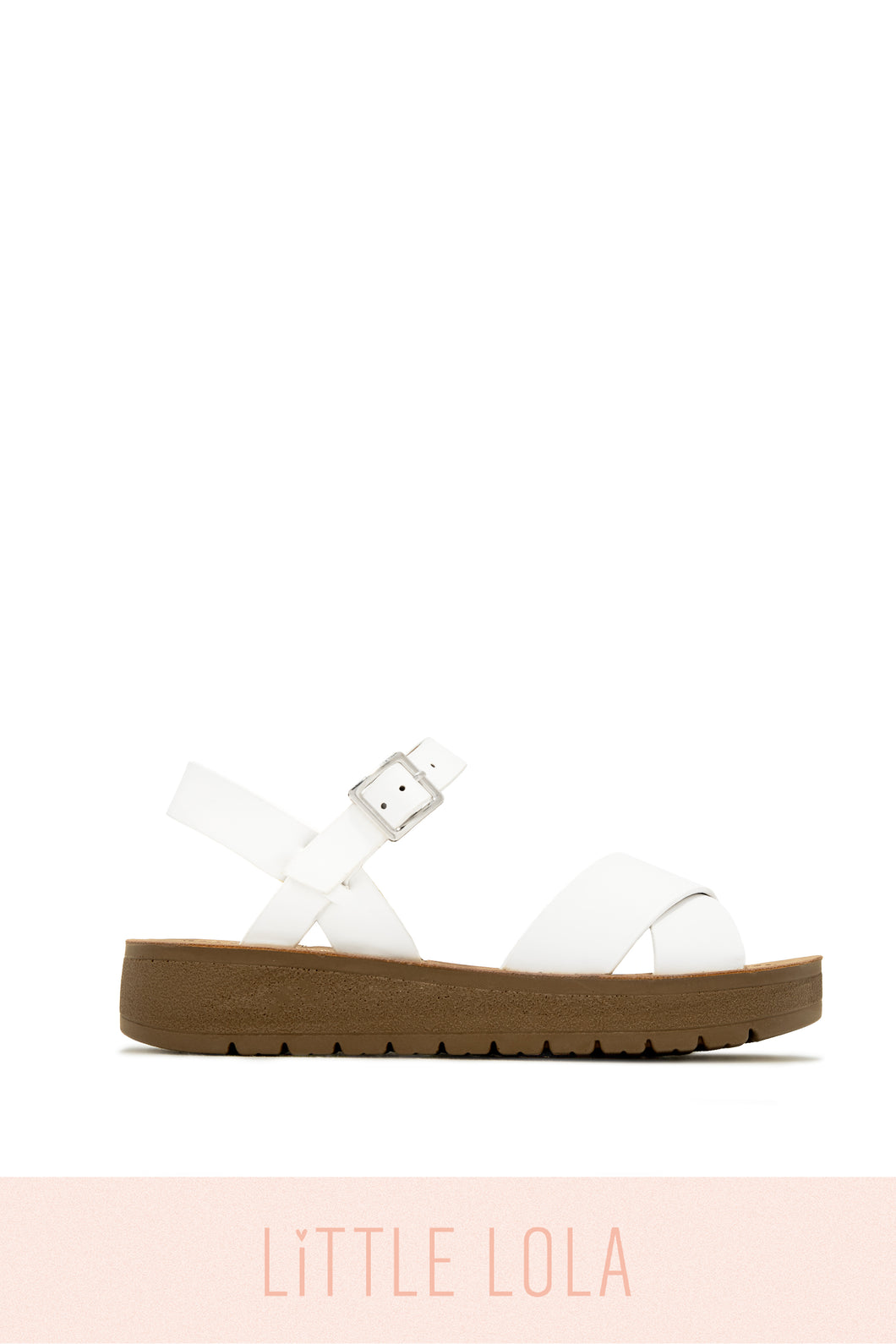 Sandy Days Kids Flat Sandals - White