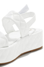 Load image into Gallery viewer, Platform White Sandal
