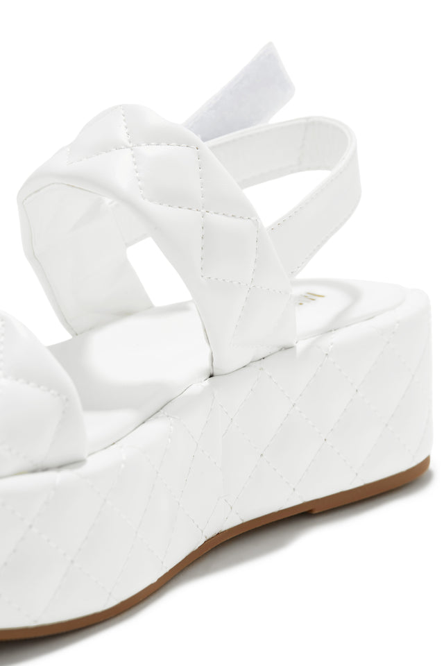 Load image into Gallery viewer, Platform White Sandal
