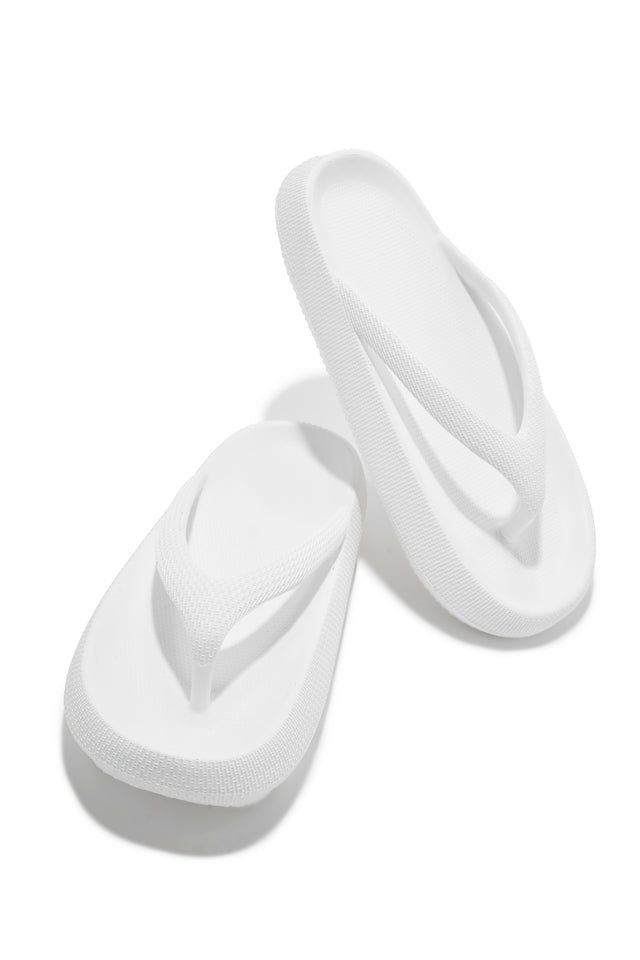 Load image into Gallery viewer, White Thong Strap Sandals
