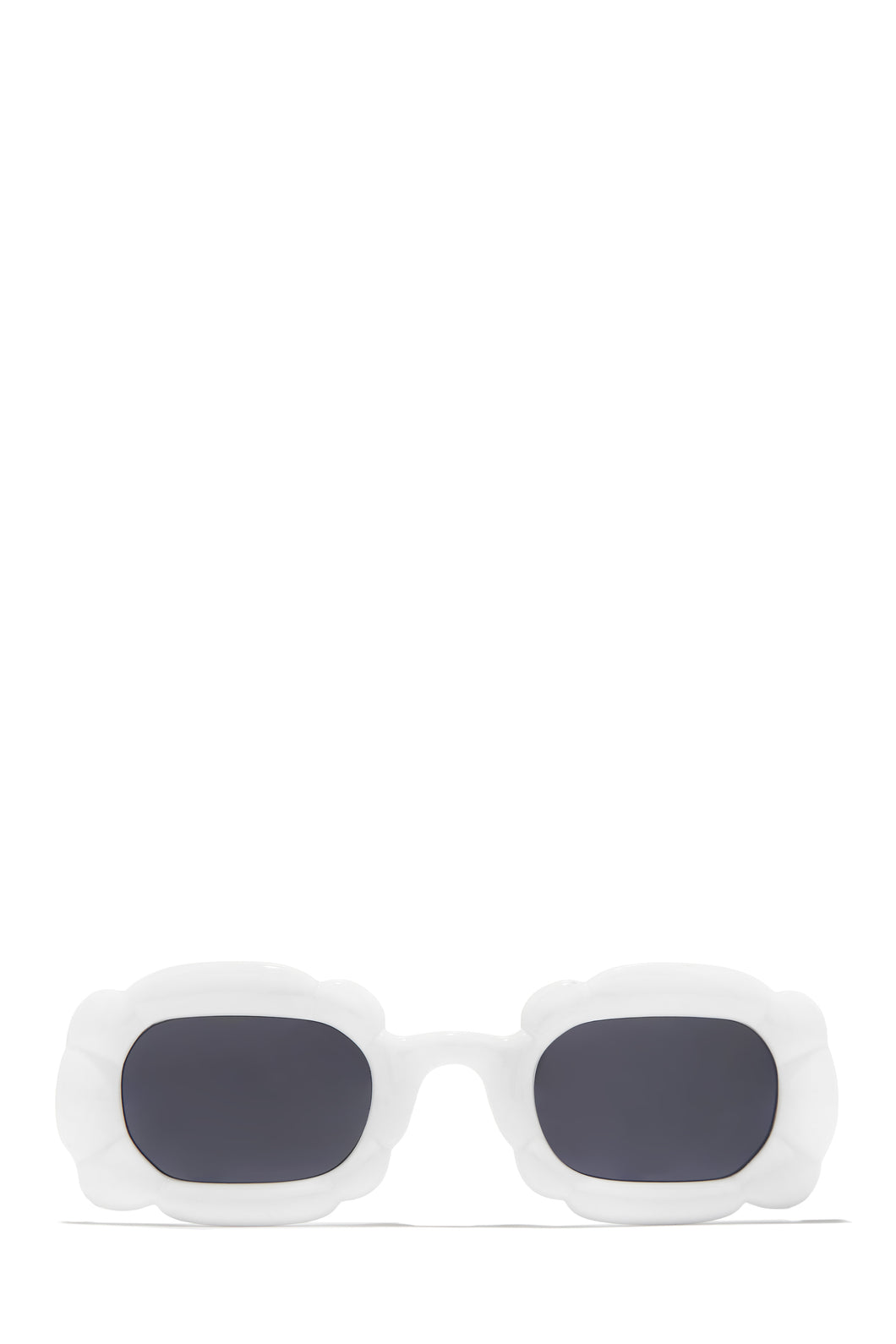 Pure Honey Unique Standout Frame Sunglasses - White