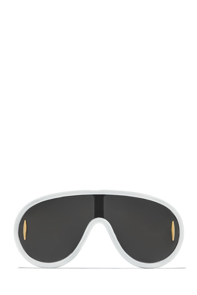 Load image into Gallery viewer, Oversized White Frame Sunglasses
