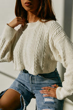 Load image into Gallery viewer, Cream Sweater Top
