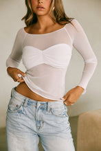 Load image into Gallery viewer, White Mesh Top
