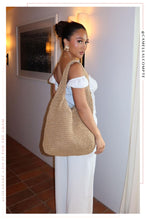Load image into Gallery viewer, Playa Cabo Woven Tote Bag - Tan
