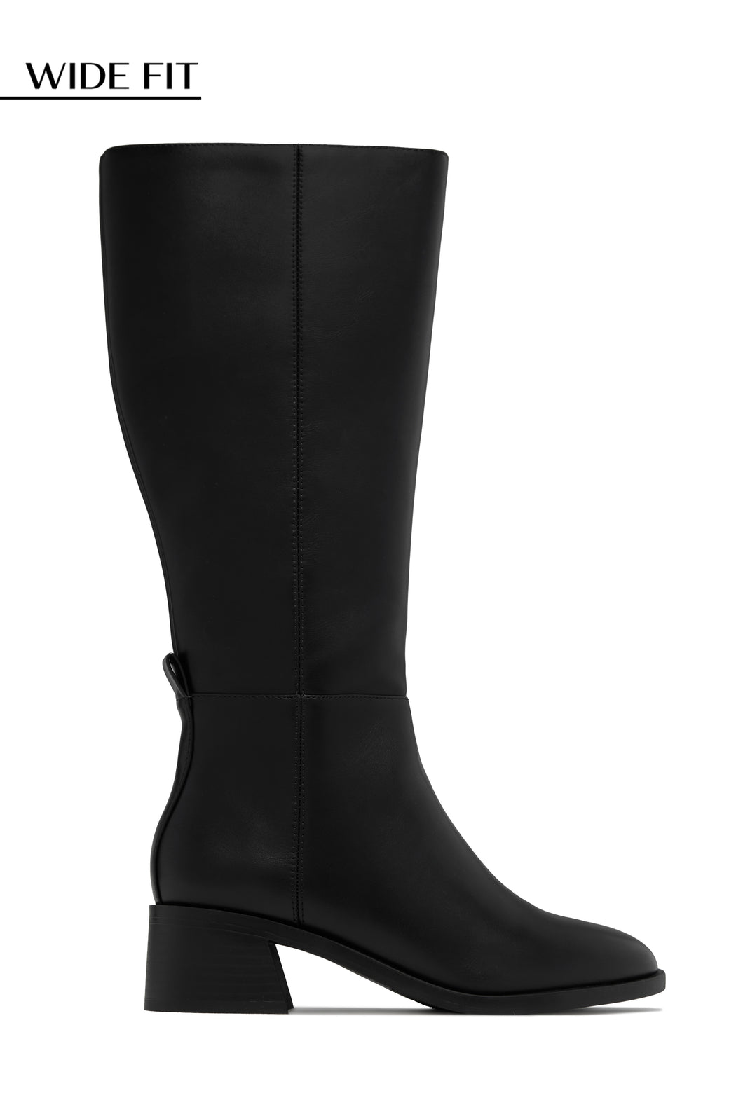 Black Over The Knee Boots Wide Calf Flat Boohoo ME