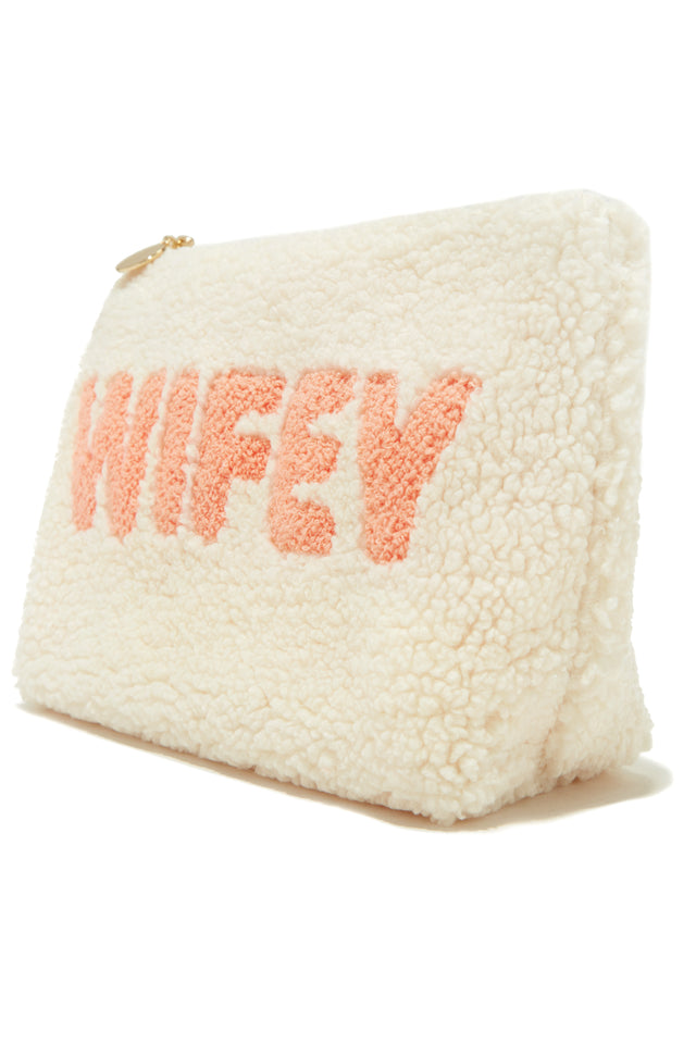 Load image into Gallery viewer, Faux-Sherpa Wifey Bag
