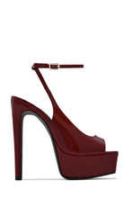 Load image into Gallery viewer, Ameli Platform High Heels - Wine
