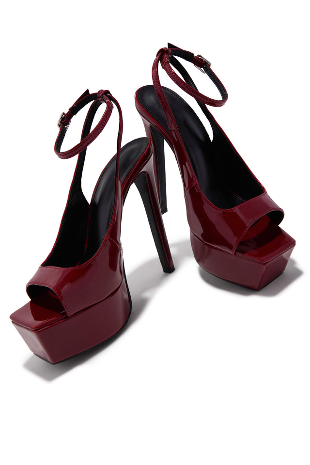 Load image into Gallery viewer, Ameli Platform High Heels - Wine
