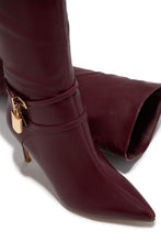 Load image into Gallery viewer, Kya Below The Knee Heel Boots - Wine
