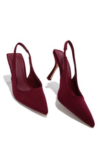 Load image into Gallery viewer, Cari Slingback Pumps - Wine
