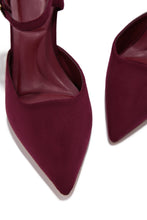 Load image into Gallery viewer, Kaley Mule Heel Pumps - Wine
