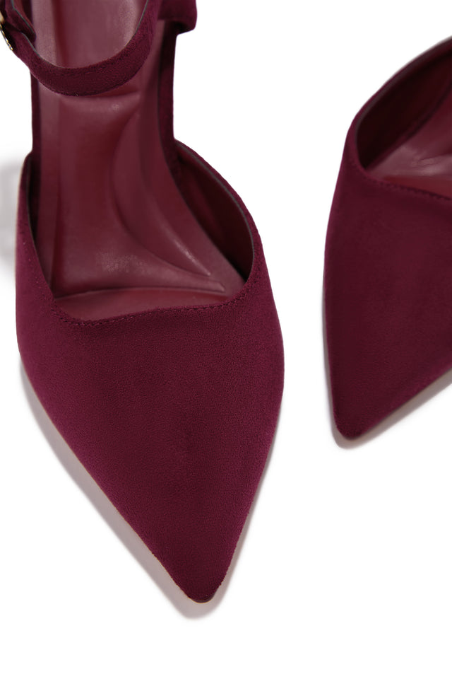 Load image into Gallery viewer, Kaley Mule Heel Pumps - Wine
