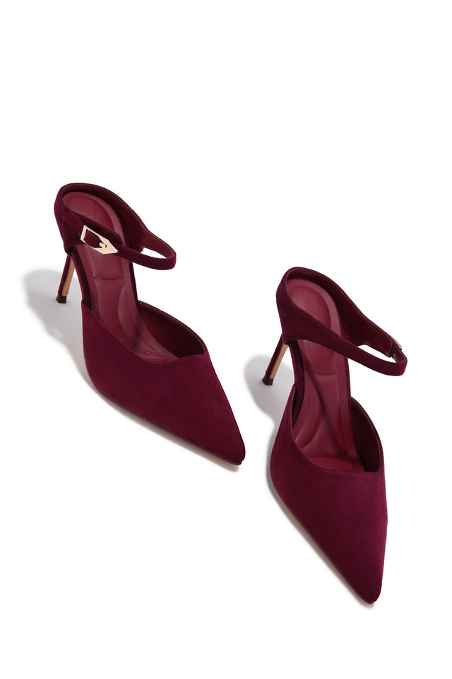 Load image into Gallery viewer, Kaley Mule Heel Pumps - Wine
