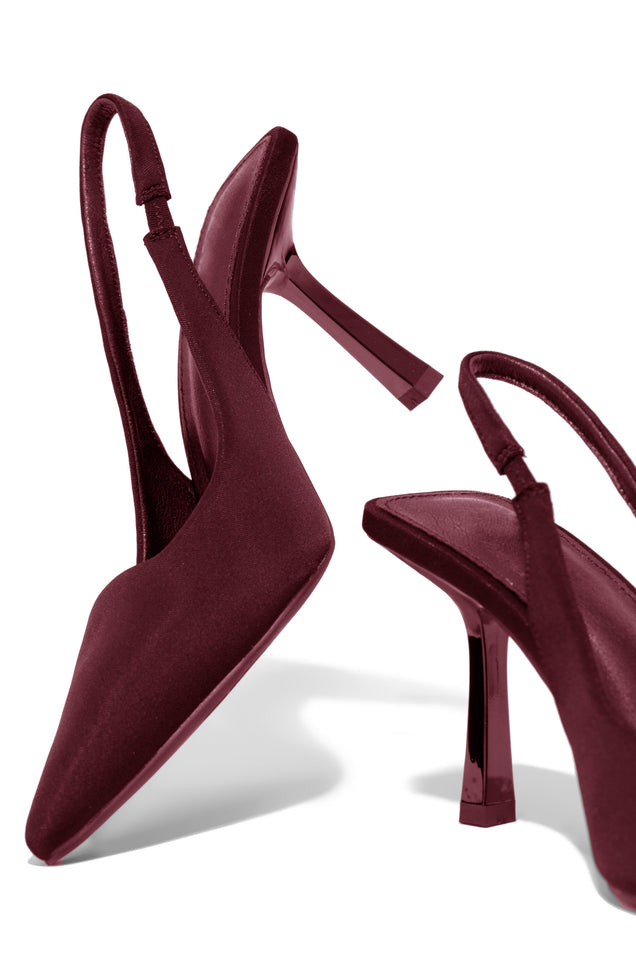 Load image into Gallery viewer, Caria Slingback Pumps - Wine

