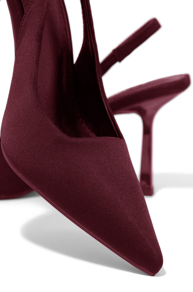 Load image into Gallery viewer, Caria Slingback Pumps - Wine
