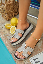 Load image into Gallery viewer, Yacht Party Embellished Platform Sandals - Black
