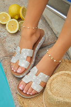 Load image into Gallery viewer, Yacht Party Embellished Platform Sandals - White
