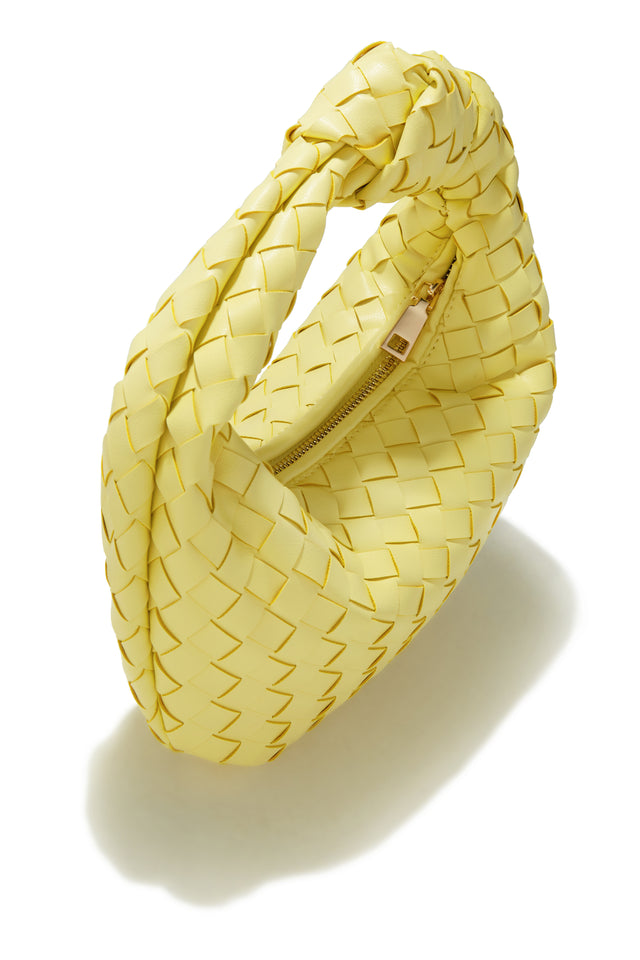 Load image into Gallery viewer, Yellow Woven Handbag
