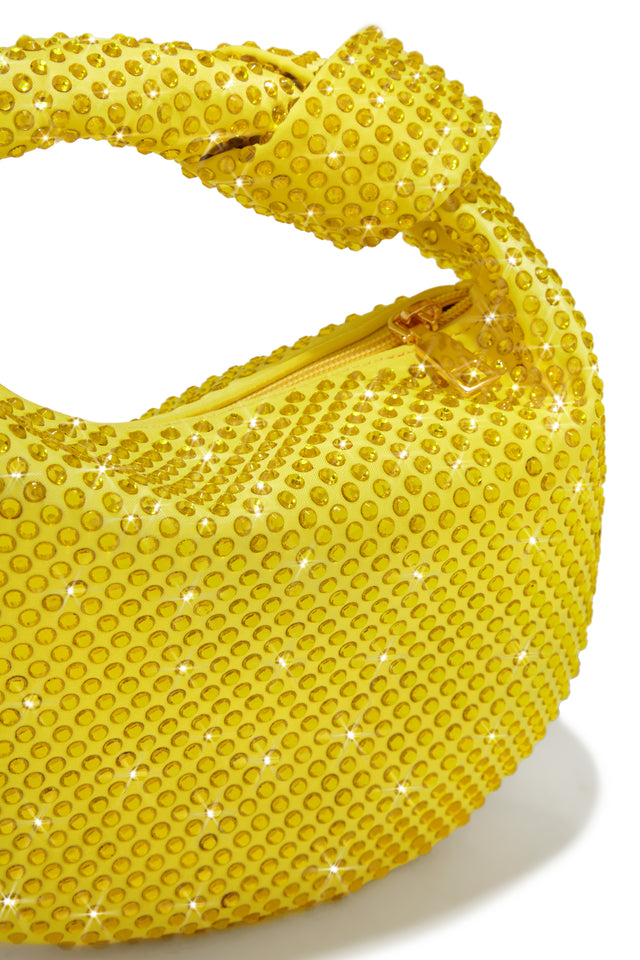 Load image into Gallery viewer, Yellow Handbag with Yellow Embellishments
