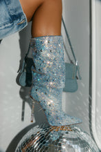 Load image into Gallery viewer, You Fancy Embellished Denim Boots - Denim
