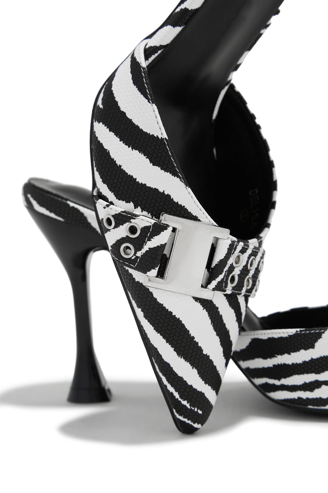 Zebra print heels new arrivals