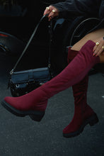 Load image into Gallery viewer, Zerah Over The Knee Boots - Burgundy

