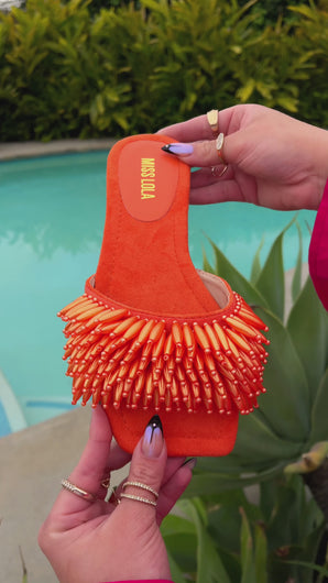 Beaded strap slip on sandals video compilation