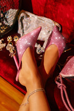 Load image into Gallery viewer, Azilis Embellished High Heel Mules - Pink
