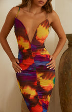 Load image into Gallery viewer, Plunging Neckline Maxi Dress
