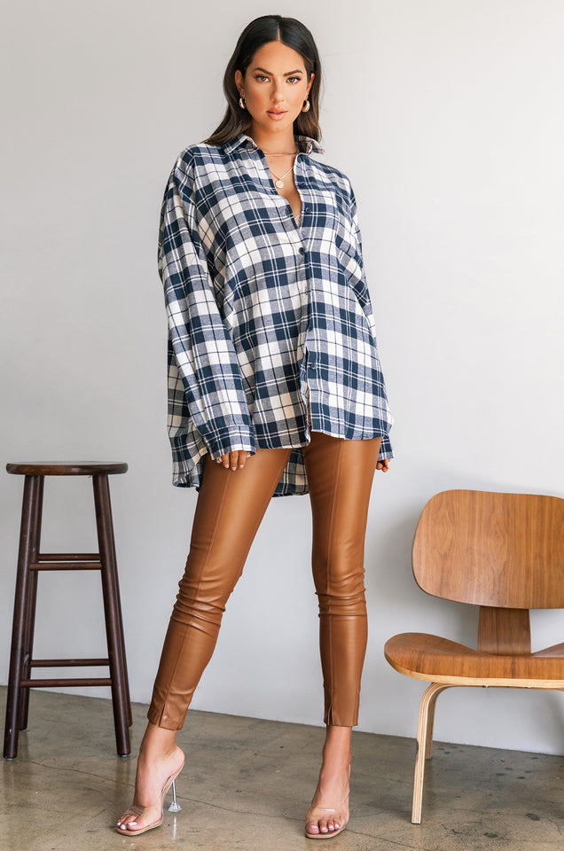 Load image into Gallery viewer, Make Jaws Drop High Waist Skinny PU Pant - Camel
