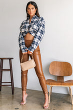 Load image into Gallery viewer, Make Jaws Drop High Waist Skinny PU Pant - Camel

