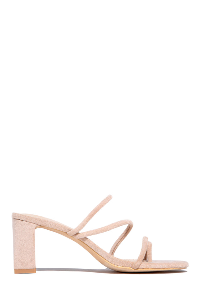 Load image into Gallery viewer, Nude Block Heel Mules
